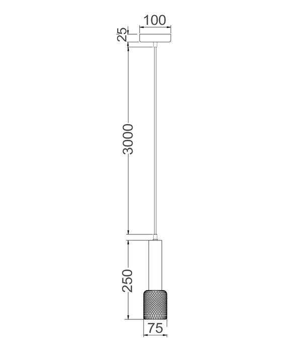 CLA Mikro Interior Cylinder & Mesh Pendant Lights