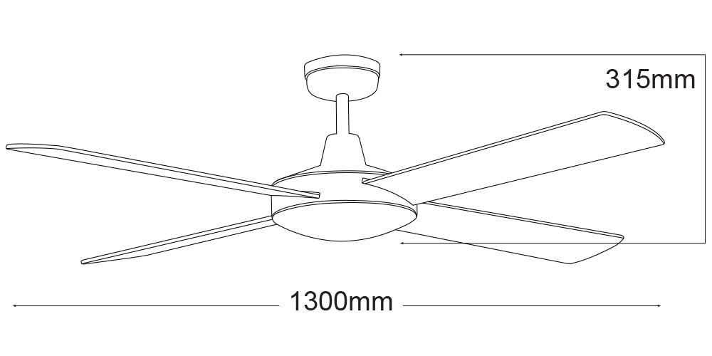Martec Lifestyle 52″ DC Ceiling Fan With Remote