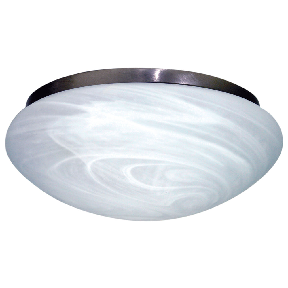 Oriel Lighting FAN CLIPPER Standard Ceiling Fan Light in Satin Chrome and Alabaster