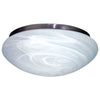 Oriel Lighting FAN CLIPPER Standard Ceiling Fan Light in Satin Chrome and Alabaster