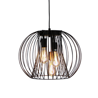 Malo.45 3 Light Wire Pendant Black