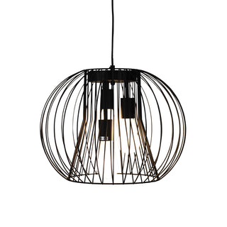 Malo.45 3 Light Wire Pendant Black