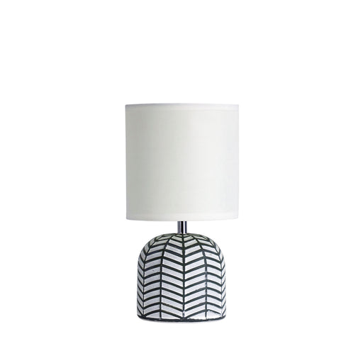 Oriel Lighting Mandy Complete Table Lamp White