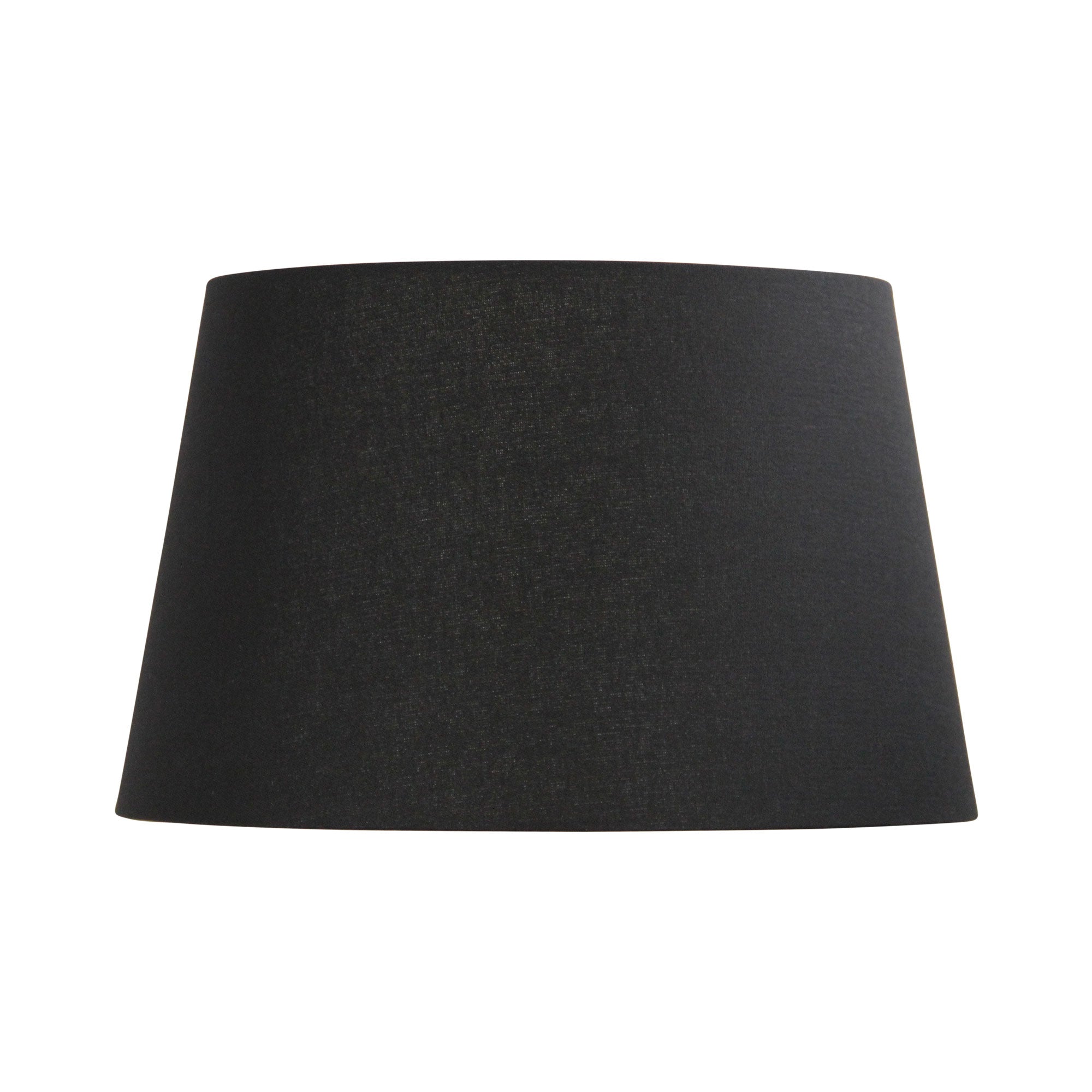 Oriel Lighting 43cm Floor Lamp Shade Black Linen Hardback