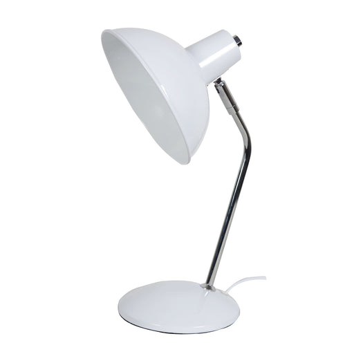 Oriel Lighting Thea Desk Lamp White & Chrome