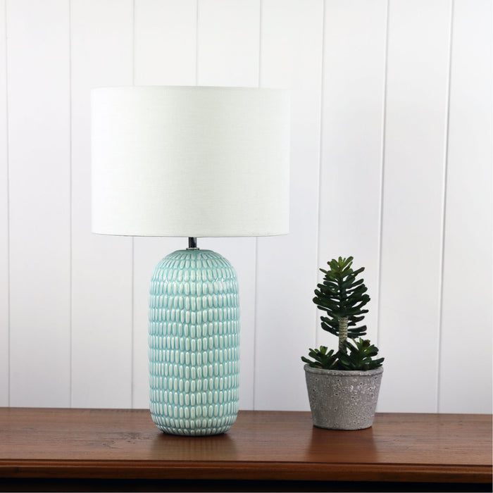 Oriel HURLEY Ceramic Table Lamp with Shade