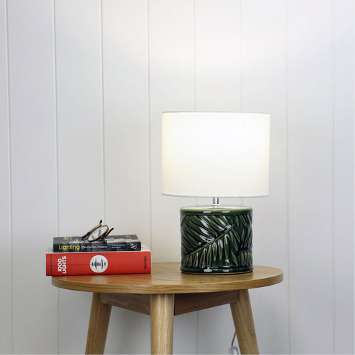 Oriel KAI Ceramic Table Lamp with Shade