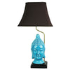 Oriel Lighting Jade Buddha Chinese Ceramic Table Lamp with Shade