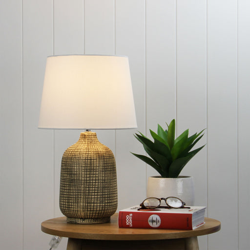 Oriel Lighting Biscay Complete Ceramic Table Lamp