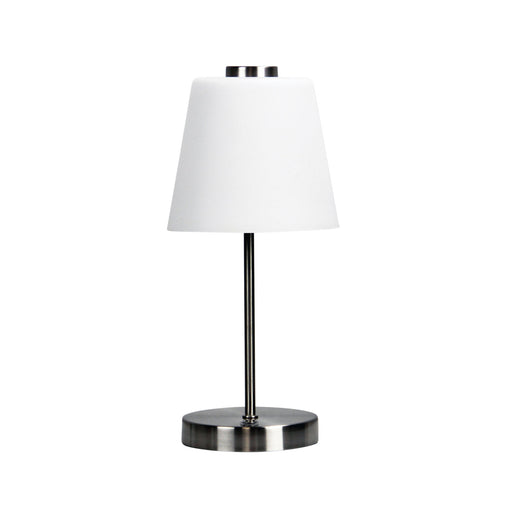 Oriel Lighting Erik Touch Lamp Brushed Chrome 3-Stage Touch