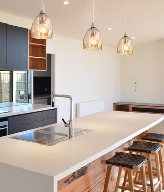 CLA ORDITO Chrome with Glass Pendant lights