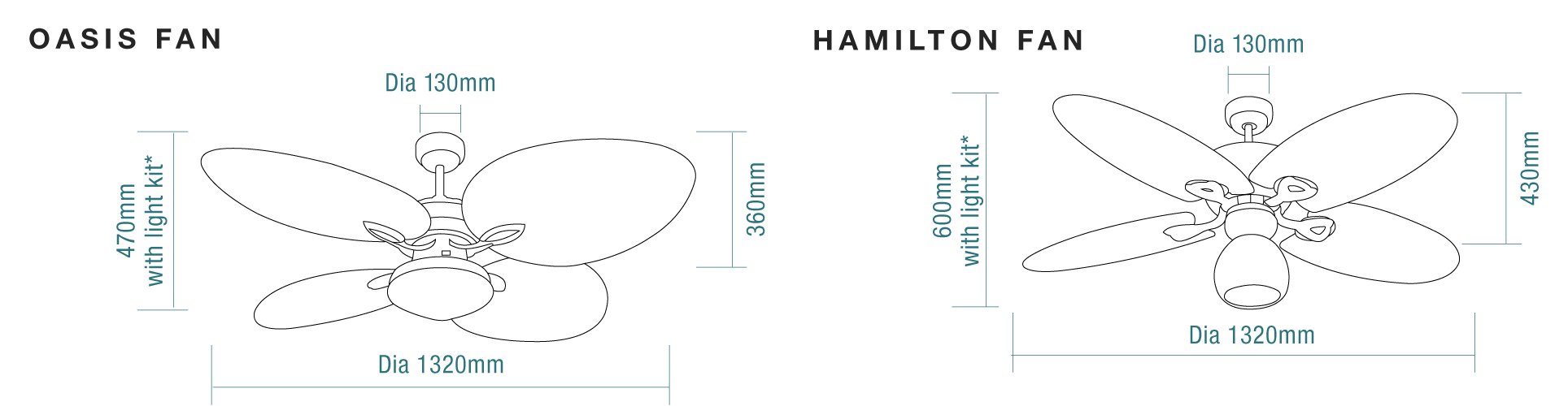 Martec Hamilton 52″ Ceiling Fan