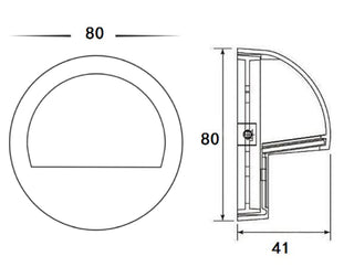 Clearance - Pro Light Club Cast Aluminum Step Light PDL1100 Black