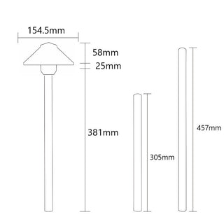 Pro Light Club Aluminum Path Light PPL1319