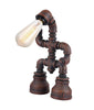 CLA PUNK Aged Iron Pipe Table Lamp