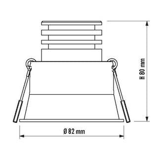 SAL UNIFIT S9008TC2 10W Dimmable fixed LED Downlight