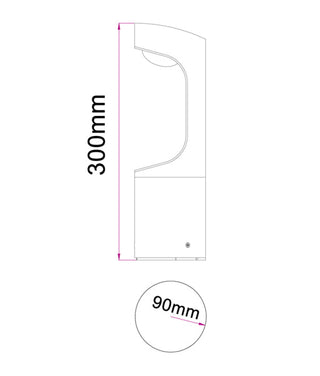 CLA SETH Exterior LED Surface Mounted BollardLights IP54