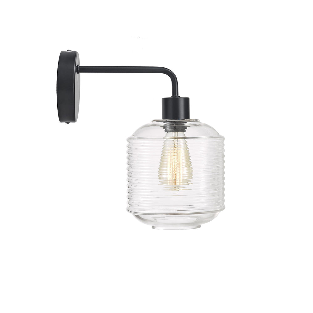 Oriel MARCONI WALL Clear Glass Wall Sconce