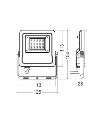 CLA SMTFLOOD LED Smart Dimmable 5000K+RGB Flood Lights IP65