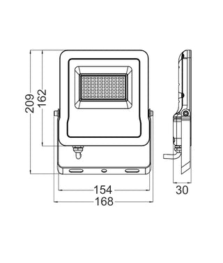 CLA SMTFLOOD LED Smart Dimmable 5000K+RGB Flood Lights IP65