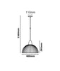 CLA Strand Iron and Wood Dome Cage Pendant lights