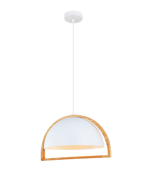 CLA Swing Dome Wood Frame Pendant light