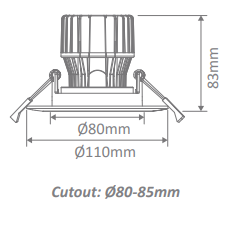 Domus Cell 17W LED COB Lamp Kit 60D 5000K T90