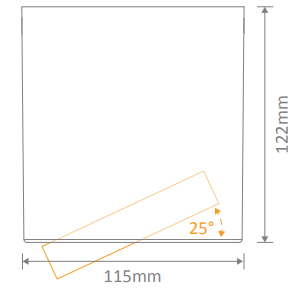 Domus NEO-20 Round 20W Surface Mount Tiltable LED Dimmable IP20 Downlight White