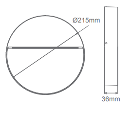 Domus ZEKE 9W Round 240v Surface Mounted LED Step/Wall Light