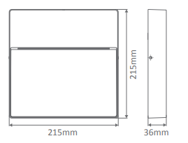 Domus ZEKE 9W Square 12V Surface Mounted LED Step/Wall Light