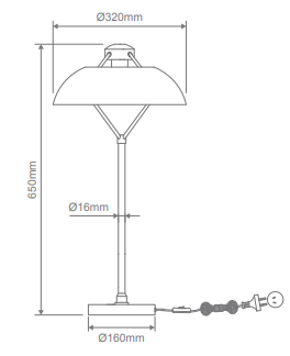 Domus FORGE-TL Table Lamp 1XE27 240V