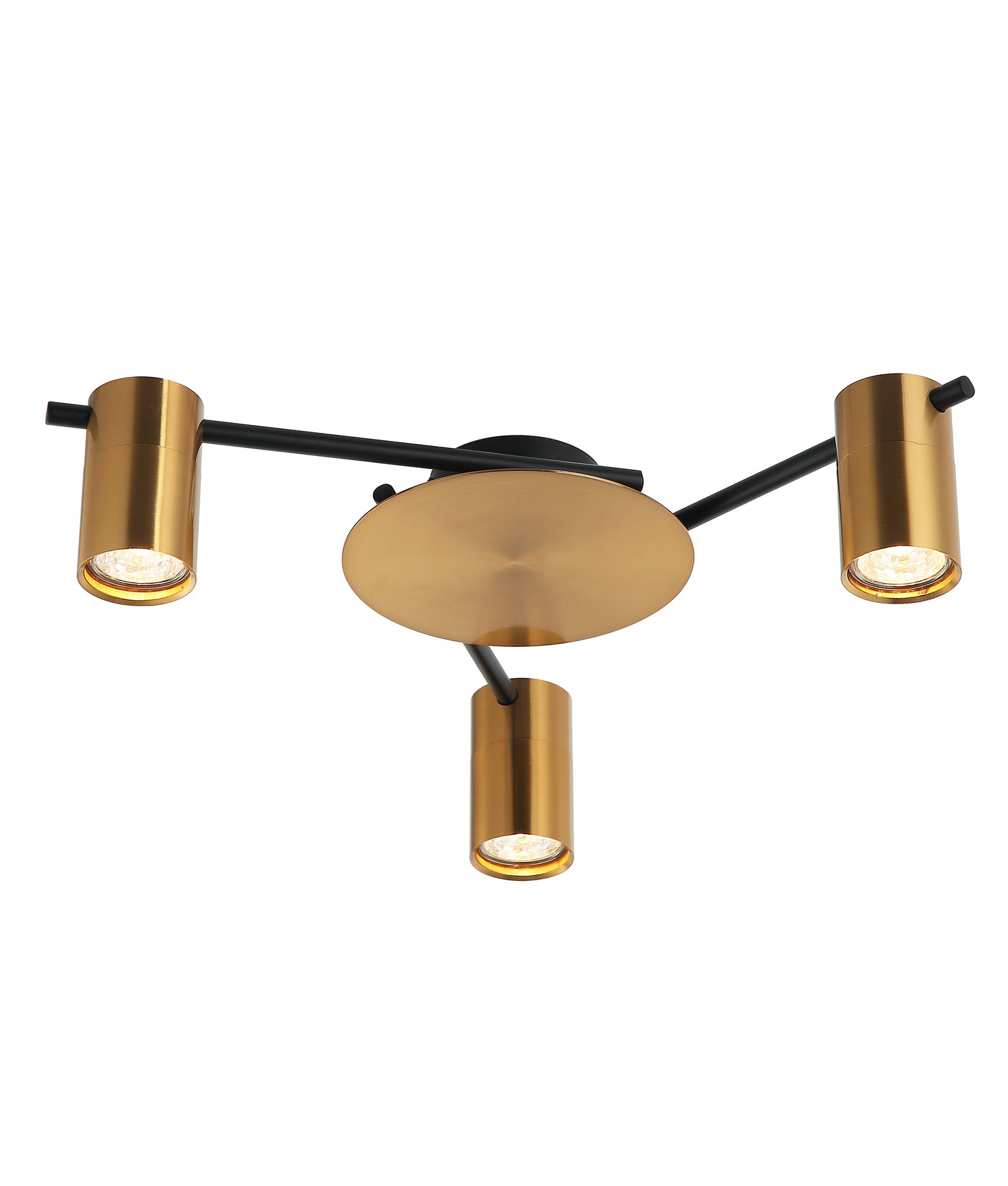 CLA TACHE Interior Spot Ceiling Lights with Adjustable Antique Brass Heads