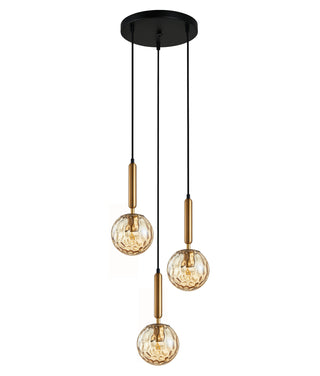 CLA TRATTINO Interior 3 Light Round Spherical Glass Pendant