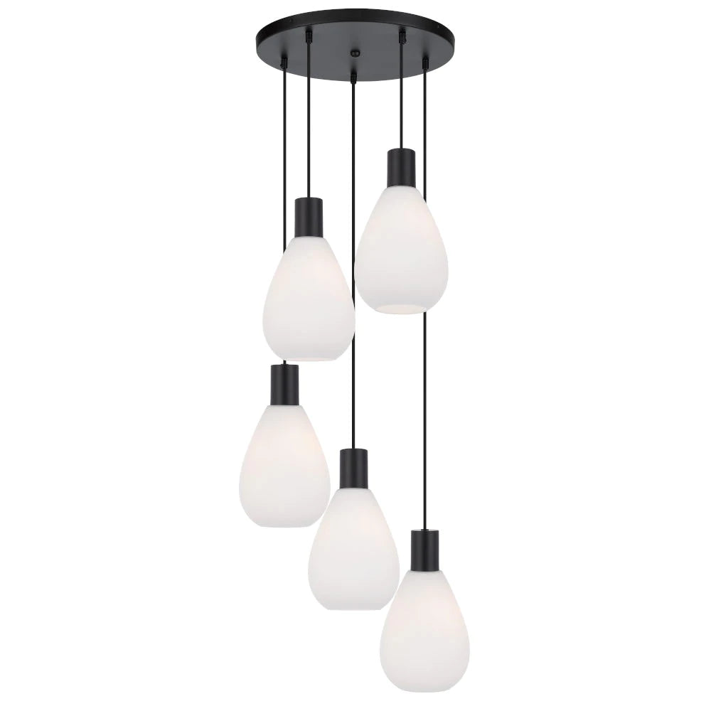 Glass triple pendant deals light