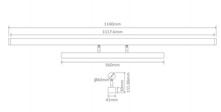 Domus MIRROR-20 Mirror 20W 240V LED Tricolour Wall Light