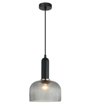 CLA Vintaj Interior Dome Ribbed Glass Pendant Lights