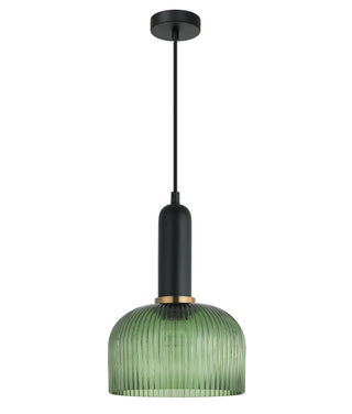 CLA Vintaj Interior Dome Ribbed Glass Pendant Lights