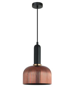 CLA Vintaj Interior Dome Ribbed Glass Pendant Lights