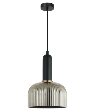 CLA Vintaj Interior Dome Ribbed Glass Pendant Lights