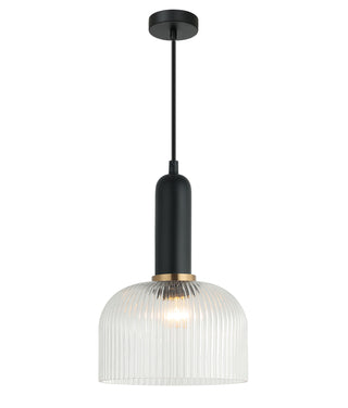CLA Vintaj Interior Dome Ribbed Glass Pendant Lights
