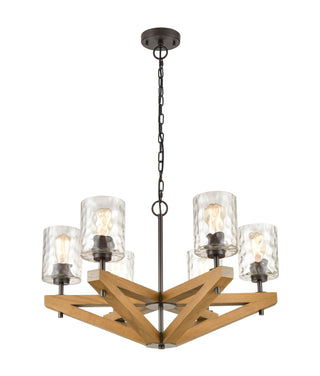 CLA VOTIF Interior Candelabra Wood Pendant Light
