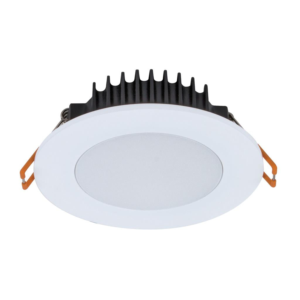 BLISS-10 Round 10W Dimmable LED Colour Change Switchable Downlight - Satin White Frame Domus