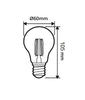 CLA LED GLS Filament Dimmable Globes 