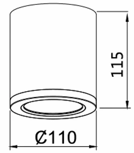 3A Lighting 20W LED Surface Mounted Downlight DL2092TC