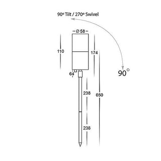 3A Lighting Garden Spike Light MR16