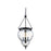 Domus DIANA Lantern Black Pendant with Clear Glass 240V - 3 x E14