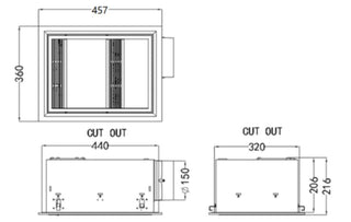 Mercator Domini 3 in 1 Bathroom Exhaust Fan