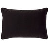 Cafe Serene Rectangle Feather Cushion Leopard Chenille w Black Velvet