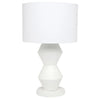 Cafe Abstract Table Lamp White