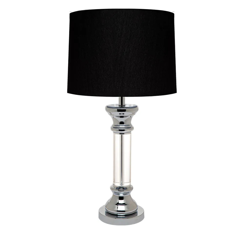 Silver chrome table deals lamp